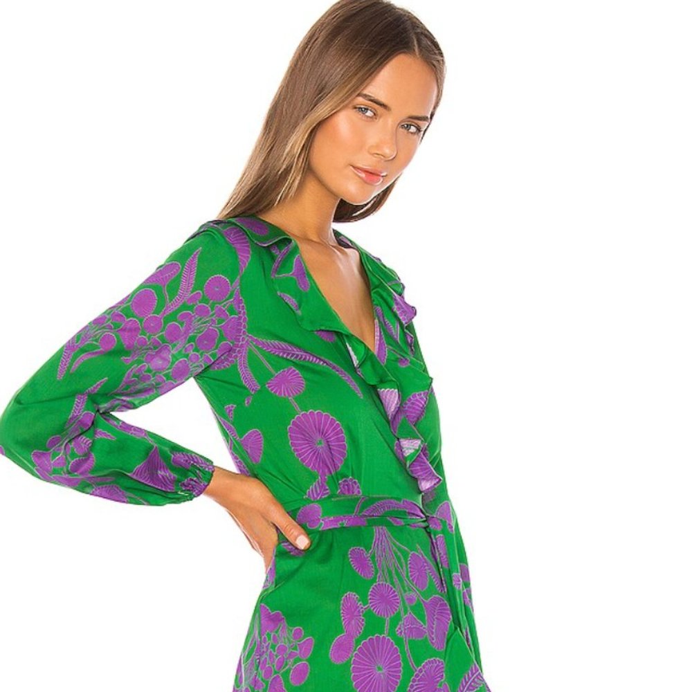 Lanai Ruffle Wrap Dress Cynthia Rowley